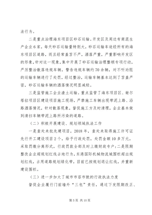 综合行政执法局XX年工作总结及XX年工作计划 (2).docx