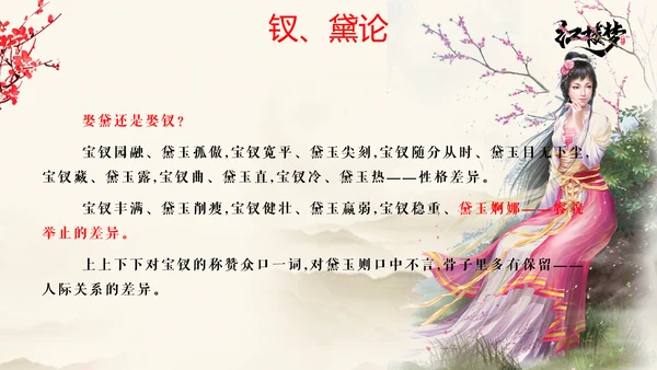 红楼梦金陵十二钗主题PPT模板