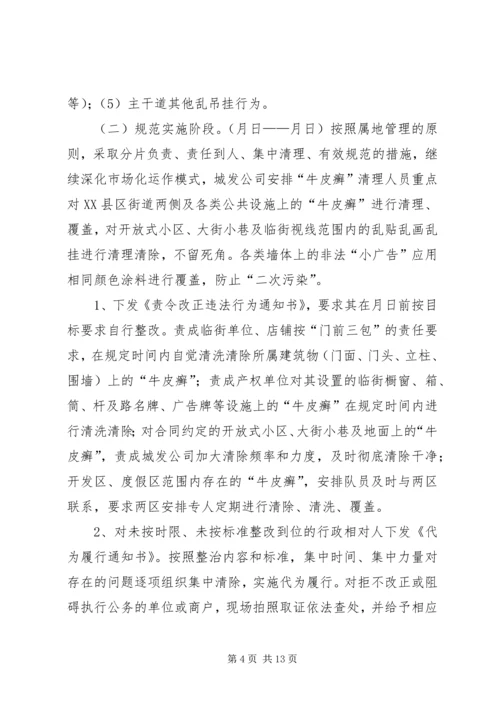 牛皮癣专项整治活动方案及安排.docx