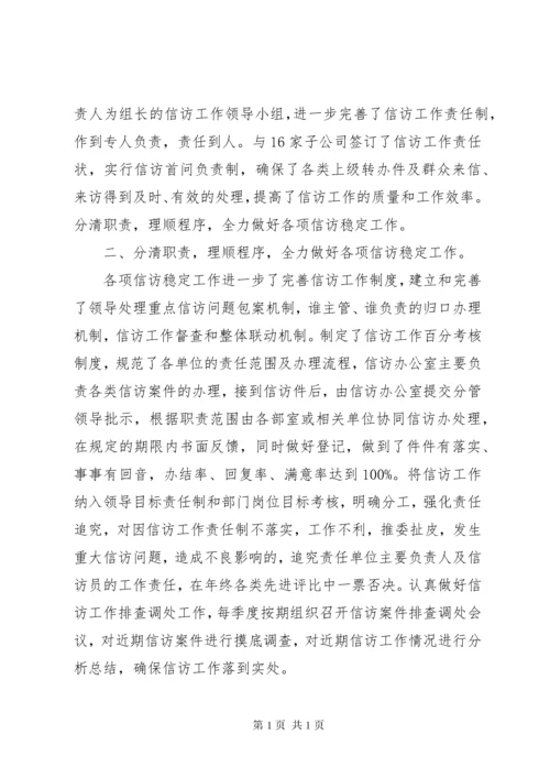 信访稳定工作总结范文.docx