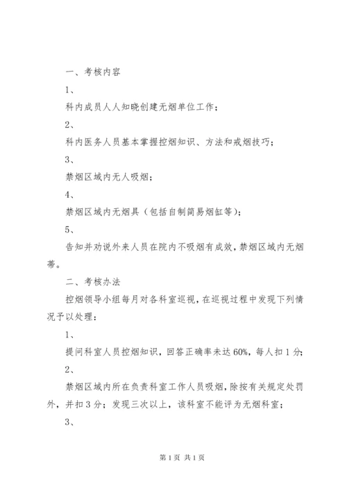 学校控烟考评奖惩制度、标准.docx