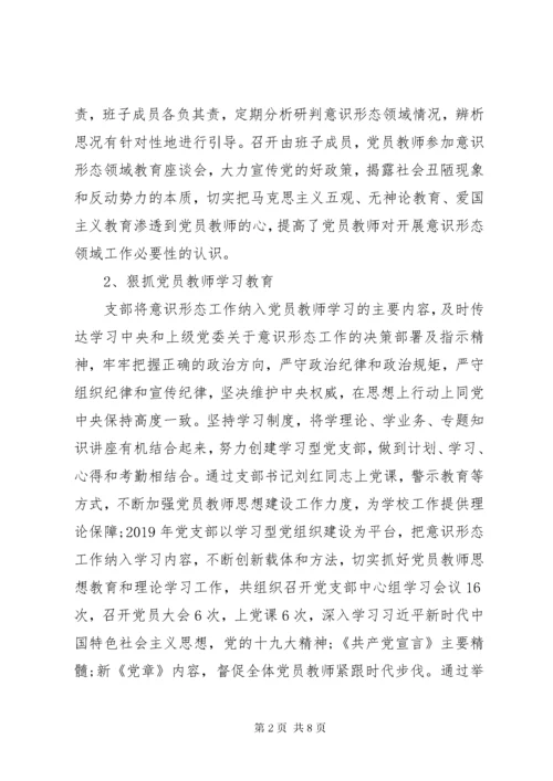 学校某年意识形态工作总结.docx