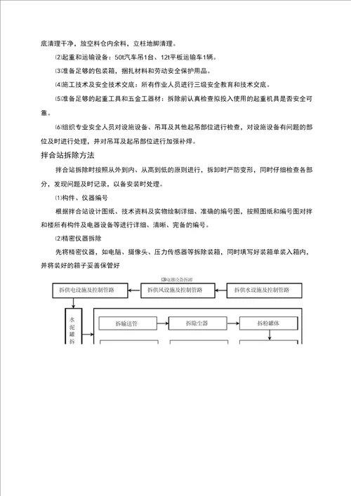 拌合站拆除方案