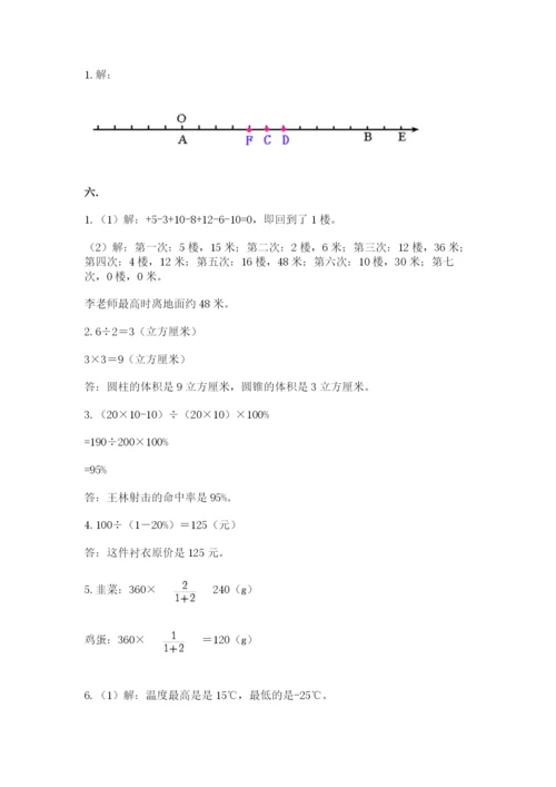 冀教版小升初数学模拟试题及参考答案【研优卷】.docx