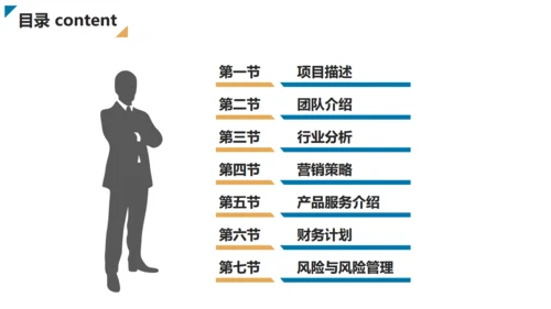 免费创业商业计划书通用PPT模板