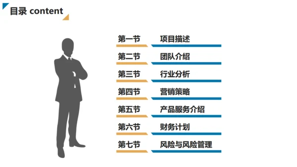 免费创业商业计划书通用PPT模板