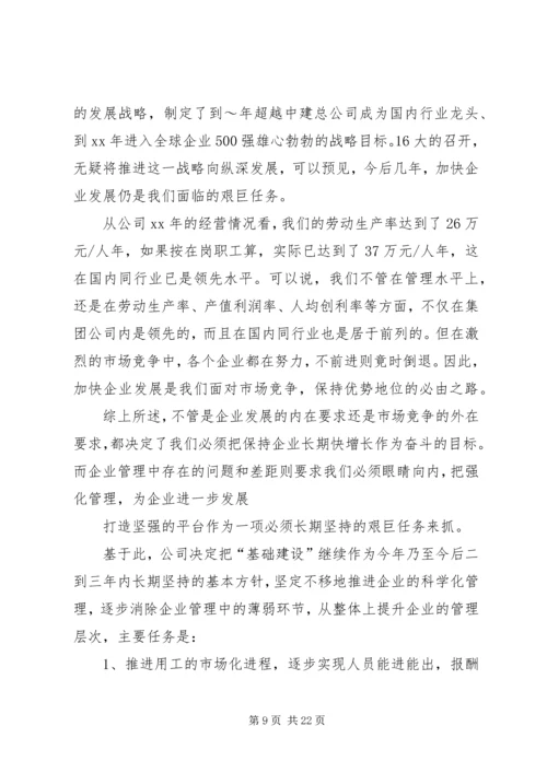 在公司首届三次职代会上的工作报告 (14).docx