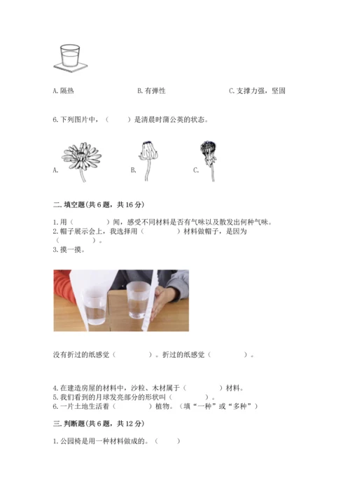 教科版二年级上册科学期末测试卷带答案（模拟题）.docx