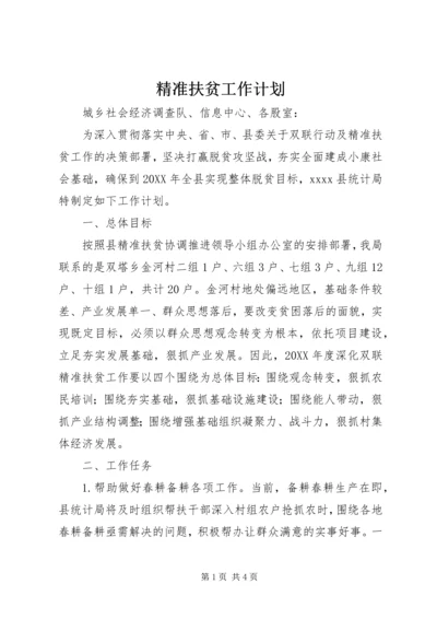 精准扶贫工作计划 (4).docx