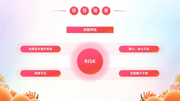 炫彩风商业创投老年人公园社区公益服务项目汇报PPT模板