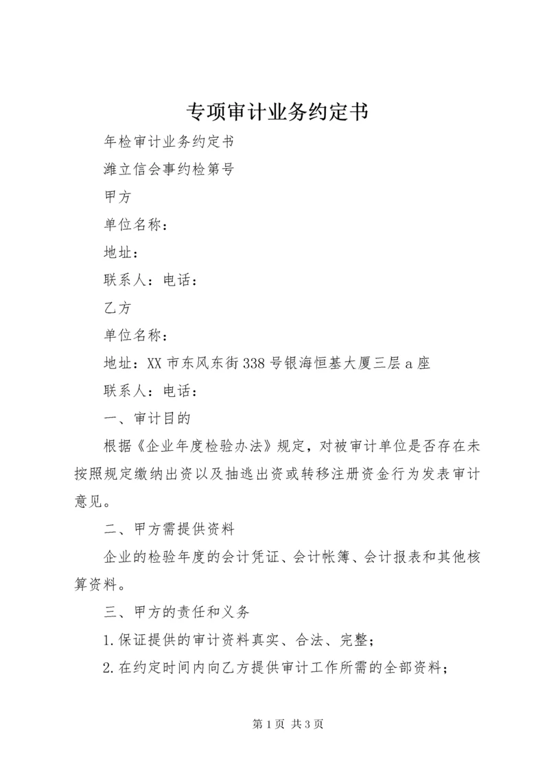 专项审计业务约定书 (3).docx