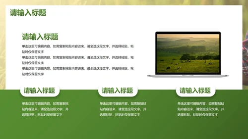 简约实景农民丰收佳节工作汇报PPT模板