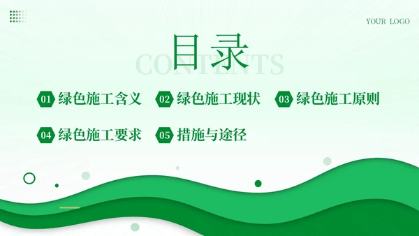 绿色施工知识培训PPT课件工程