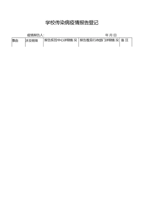 联兴学校传染病疫情报告制度