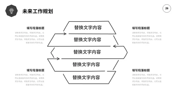 黑白极简线条转正述职报告工作总结PPT