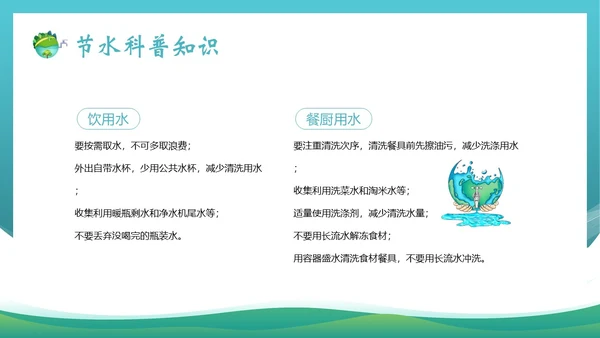 全国城市节水宣传周节约用水宣传PPT课件