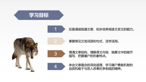 蒲松龄《狼》语文教学通用PPT教学课件