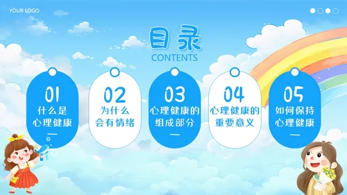 中小学生心理健康主题班会呵护心理健康快乐成长PPT