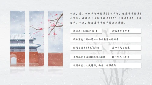 小寒通用PPT模板