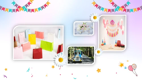 生日会宴寿诞生日快乐百天周岁PPT模板