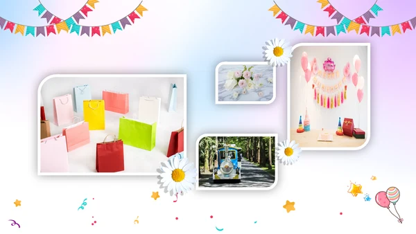 生日会宴寿诞生日快乐百天周岁PPT模板