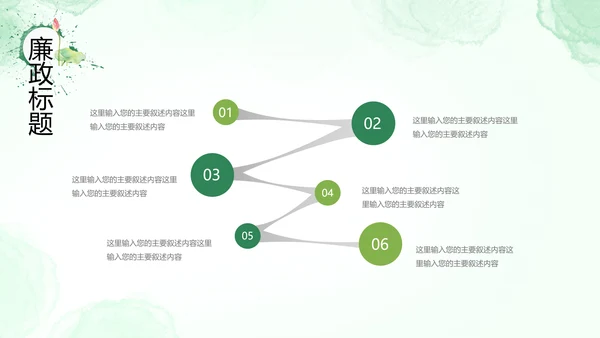 廉政清廉荷花纪委监委廉洁奉公述职PPT