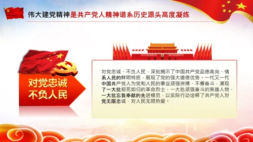 建党100周年伟大的建党精神七一讲话PPT