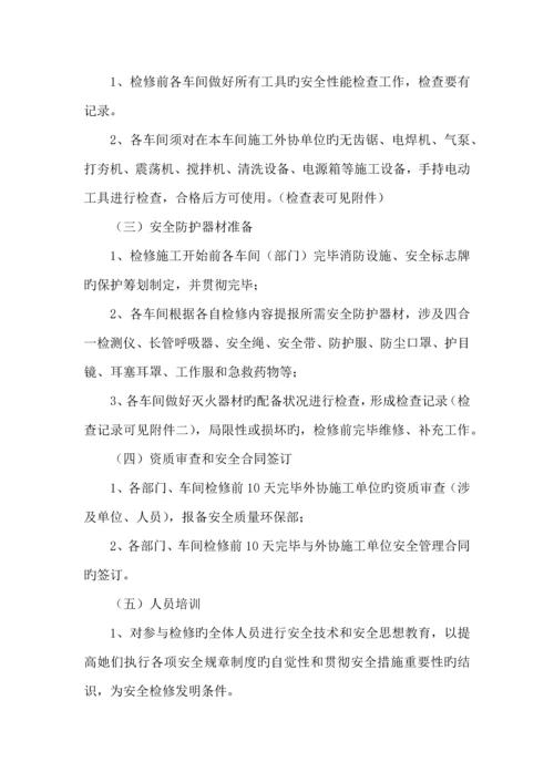 检修安全管理专题方案.docx