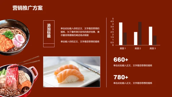 中式美食营销策划方案PPT演示模板
