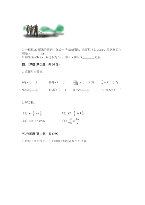 北师大版小学六年级下册数学期末综合素养测试卷精品（有一套）.docx