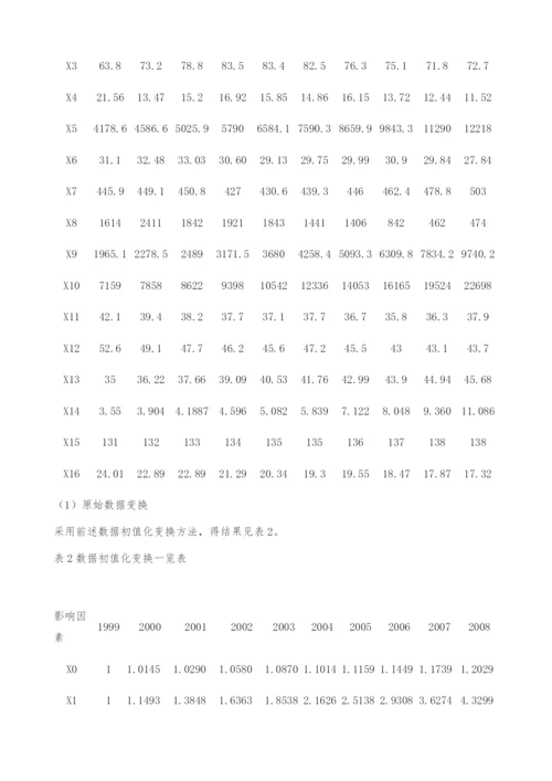 人口老龄化影响因素的灰色关联分析-本科毕业论文格式.docx