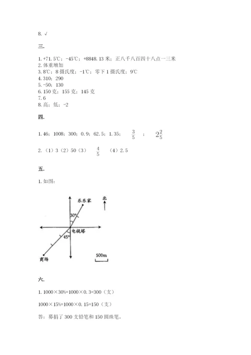 北京版数学小升初模拟试卷含完整答案【精选题】.docx