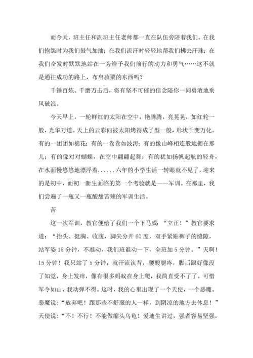 初一新生军训心得体会汇编15篇.docx