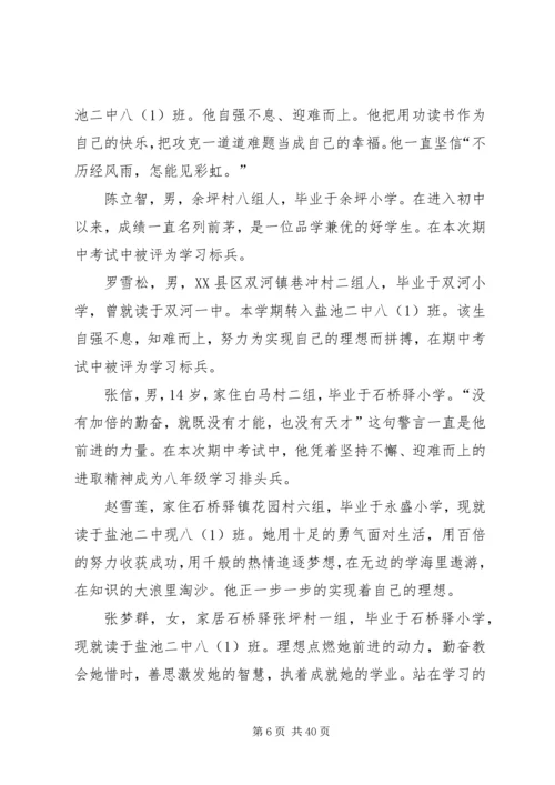 学习标兵颁奖词.docx