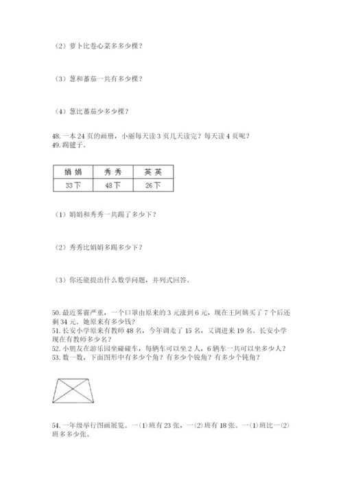 二年级上册数学应用题100道精品（易错题）.docx