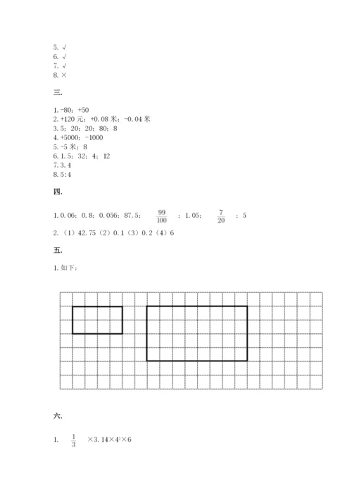 人教版六年级数学小升初试卷（典优）.docx