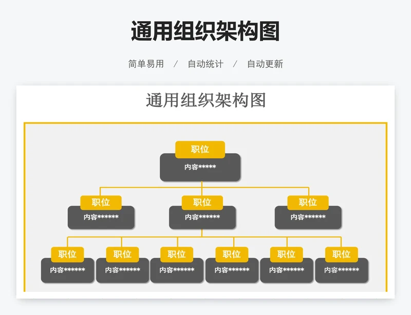 通用组织架构图