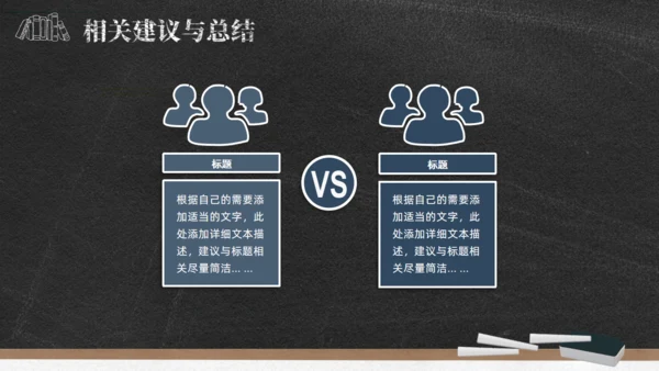 黑板背景粉笔字毕业论文答辩通用PPT模板