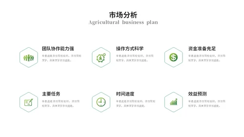 绿色简约商务农业商业计划书农业ppt模板