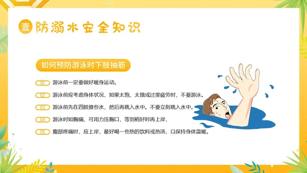 夏天安全注意事项夏天防溺水防雷电防高温防中暑PPT夏季