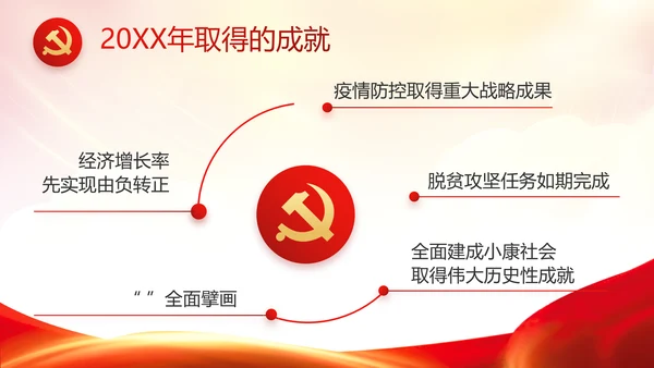 红色党建党支部党员主题党日微党课动态PPT