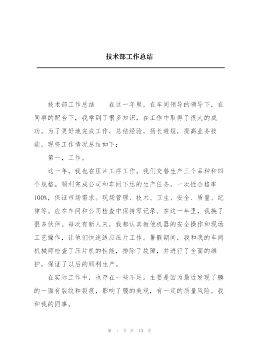 技术部工作总结.docx