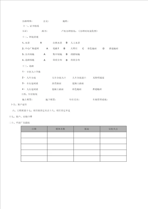 房地产项目定价方法