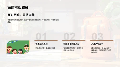 初三成长实践报告PPT模板