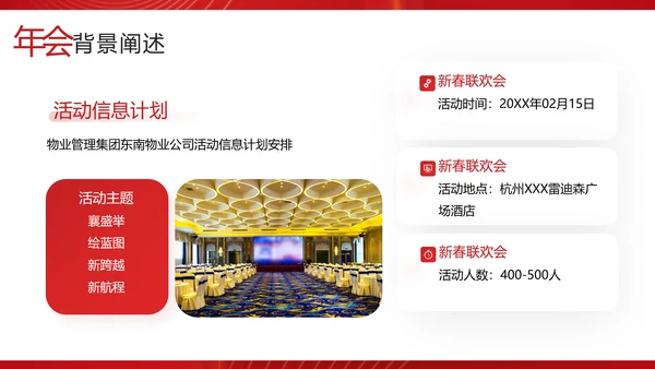 物业管理集团新春联欢会PPT模板