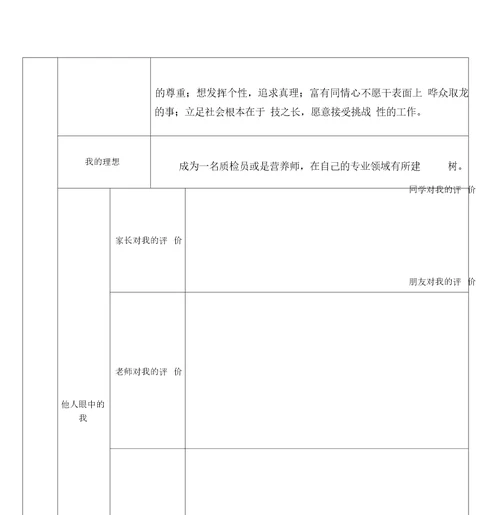 生涯发展与规划