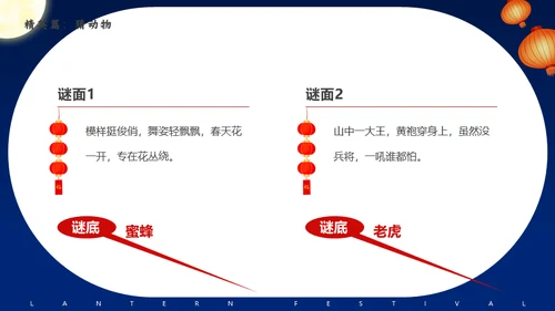 元宵节猜灯谜活动策划通用PPT模板