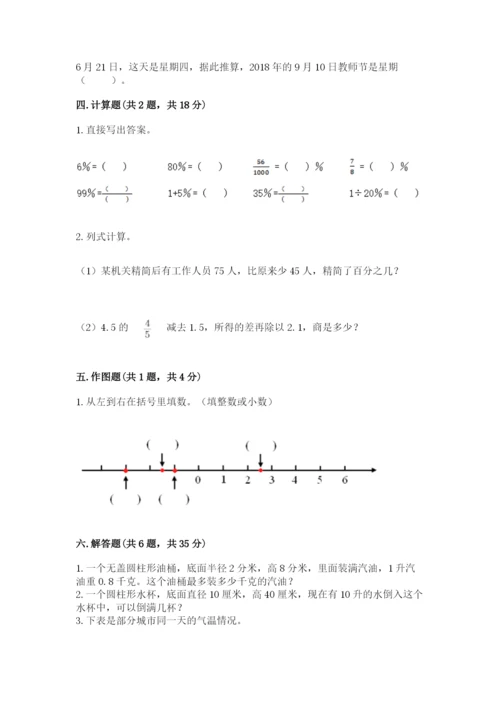 小升初六年级期末试卷附答案（精练）.docx