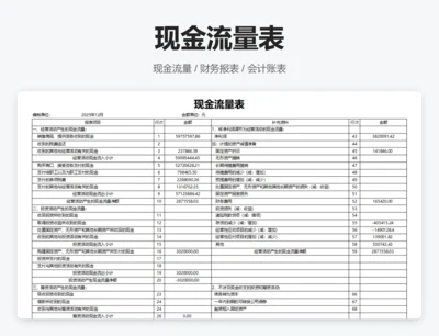 现金流量表