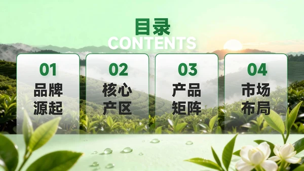 绿色企业介绍PPT模板